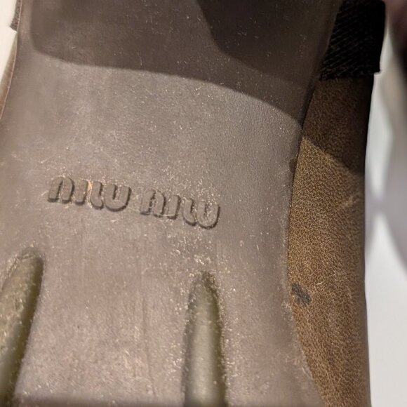 Rare Vintage Miu Miu Bubble Sole Boots – F/W 1999 – Olive Green – Size 7.5 – Y2K - Picture 9 of 9